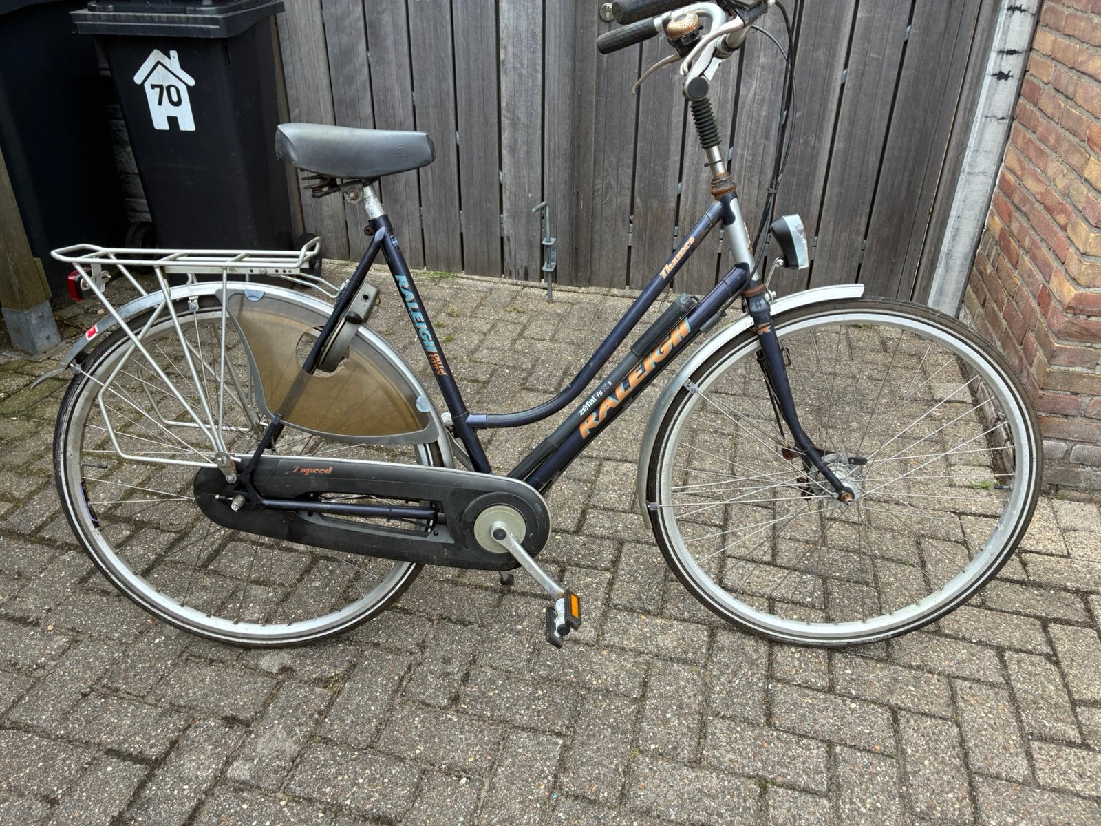 Raleigh damesfiets 7 nexus igst, Fietsen en Brommers, Gebruikt, Versnellingen, 56 cm of meer, Trommelrem