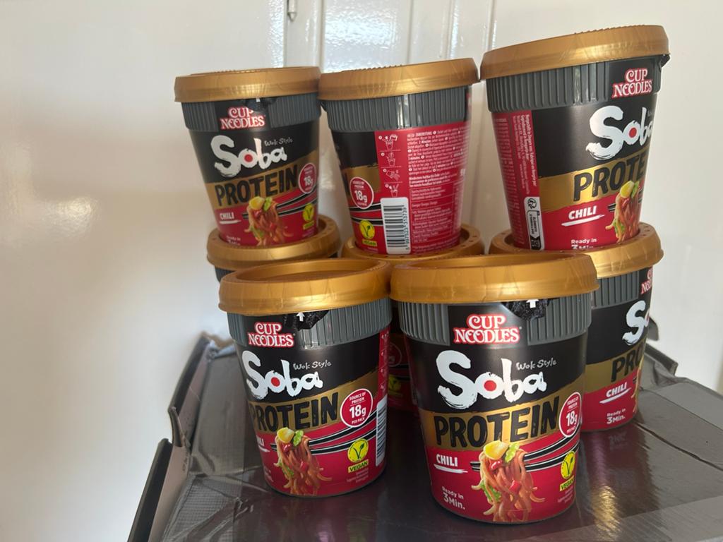 Soba protein noodles chili 8 stuks, Ophalen of Verzenden