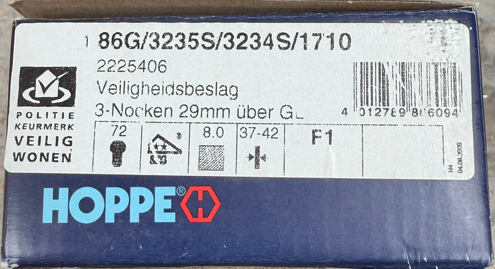 Hoppe veiligheidsbeslag., Ophalen of Verzenden, Nieuw, Overige materialen, Klink of Kruk