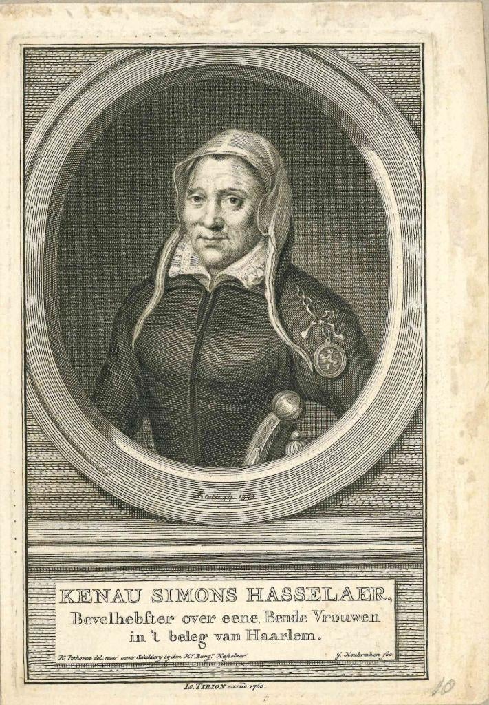 27 Ets Jacobus Houbraken - Kenau Simons Hasselaer - 1760, Ophalen of Verzenden