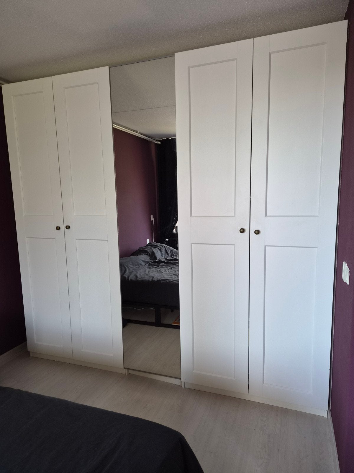 IKEA Grimo deuren voor PAX kledingkast wit 50x229cm 4 stuks, Huis en Inrichting, Ophalen, Gebruikt, 200 cm of meer, 50 tot 100 cm