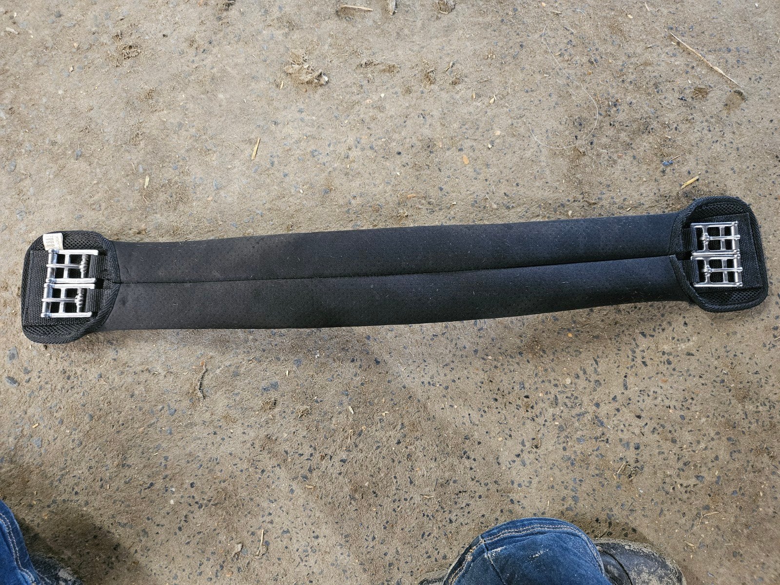Singel dressuur 80cm, Dieren en Toebehoren, Paarden en Pony's | Hoofdstellen en Tuigage, Gebruikt, Ophalen of Verzenden, Zwart
