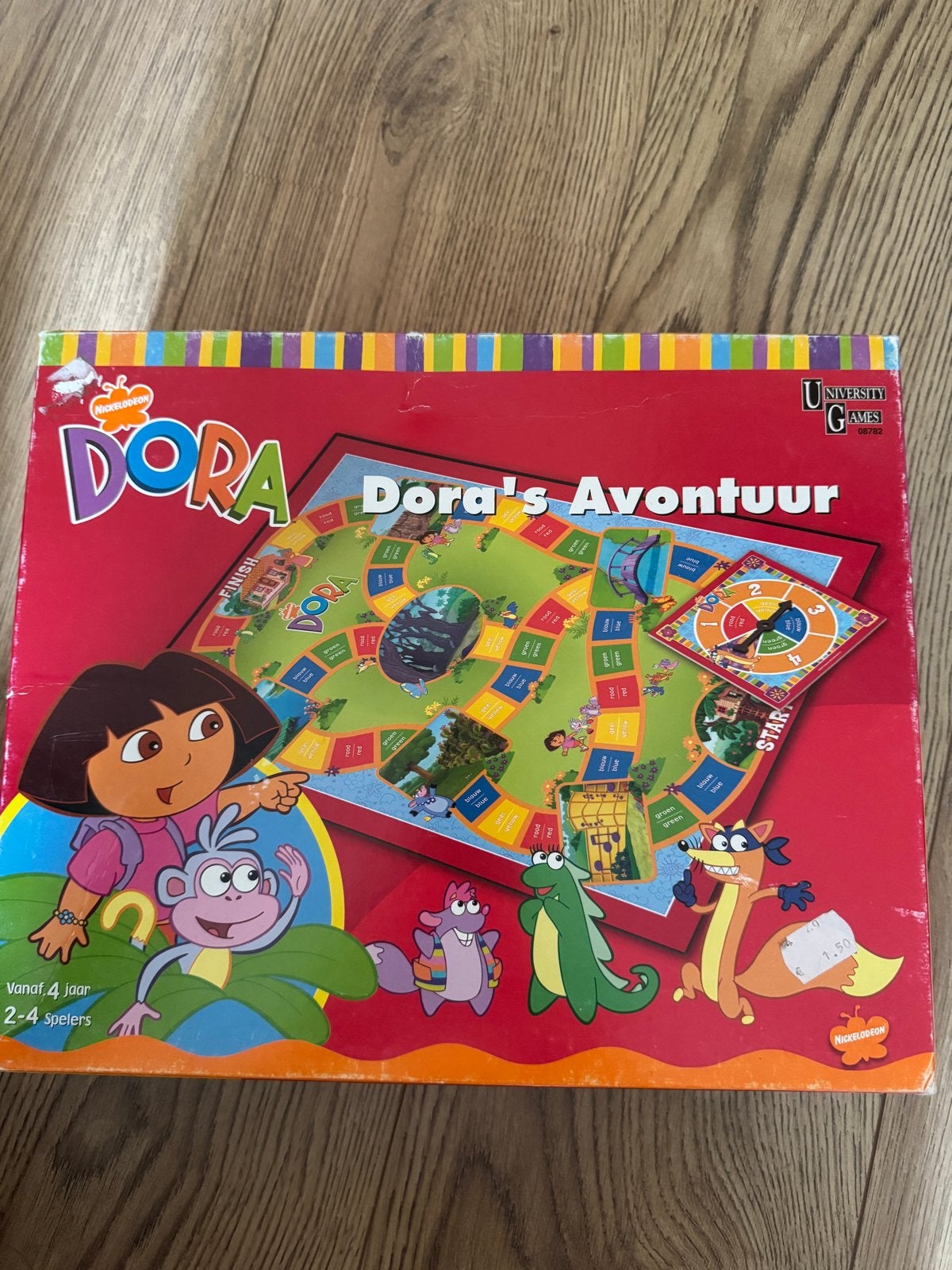 Dora's Avontuur Bordspel - Nickelodeon, Hobby en Vrije tijd, Gezelschapsspellen | Bordspellen, Drie of vier spelers, Ophalen of Verzenden