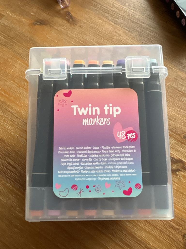 Twin Tip Aqua Markers Set - 48 Stuks, Ophalen of Verzenden, Nieuw, Potlood of Stift