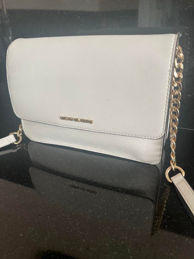 Origineel wit Michael Kors handtasje, Sieraden, Tassen en Uiterlijk, Tassen | Schoudertassen, Ophalen of Verzenden, Zo goed als nieuw
