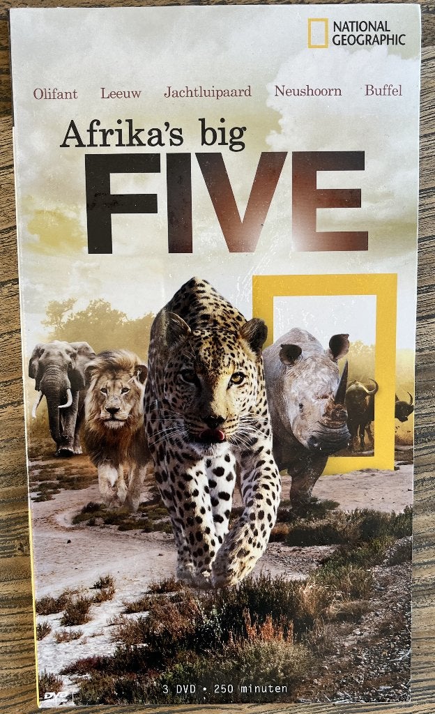 National Geographic: Afrika's Big Five, Engels, Alle leeftijden, Nederlands, Ophalen of Verzenden