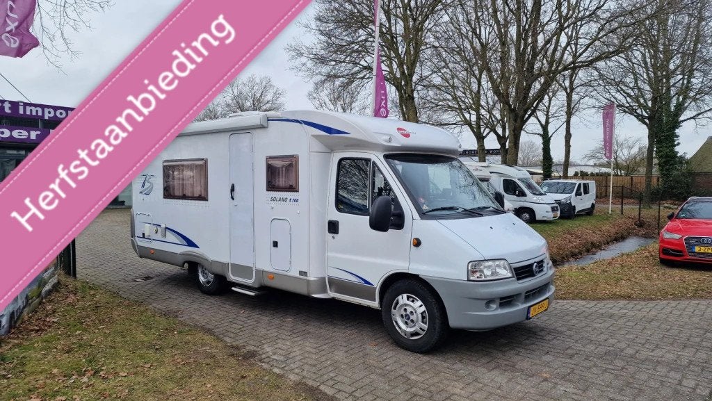 Burstner Solano T700 2,8JTD 2x Airco Lage Bedden, Ringverwarming, Tot en met 2, 6 tot 7 meter, Bedrijf