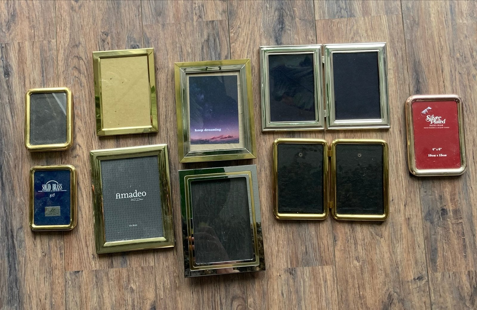 Vintage fotolijstjes - Diverse maten en stijlen, Gebruikt, Ophalen of Verzenden, Fotolijst, Met glas