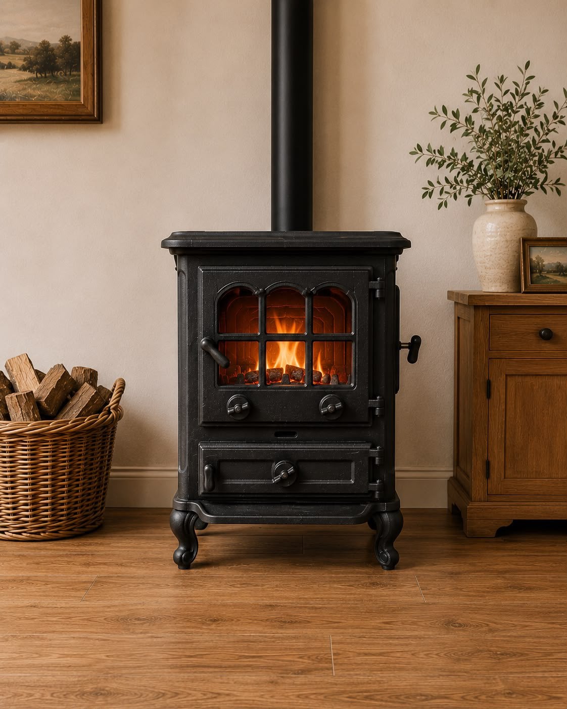 Laxevaags Trianon 8kW houtkachel, Ophalen, Zo goed als nieuw
