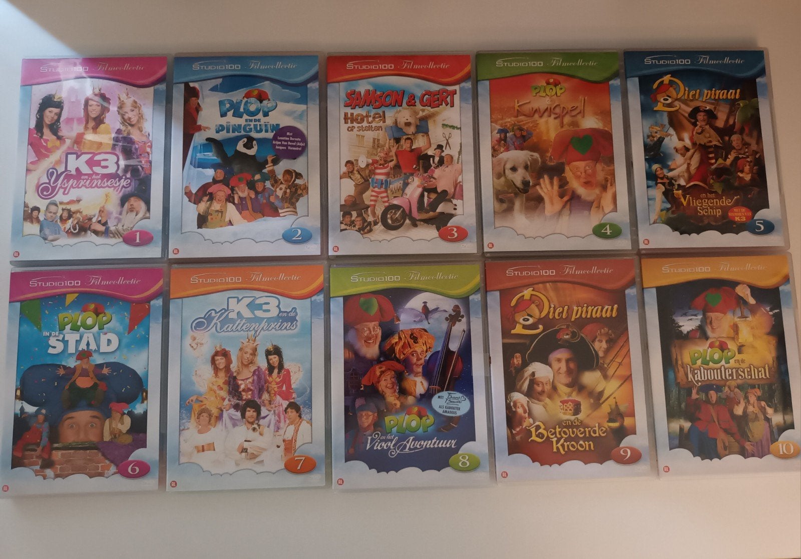 Dvd complete reeks Studio 100 film klassiekers, Ophalen of Verzenden