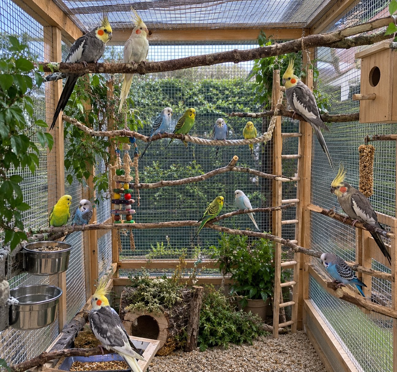 Valkparkieten en grasparkieten gezocht!!, Meerdere dieren, Parkiet