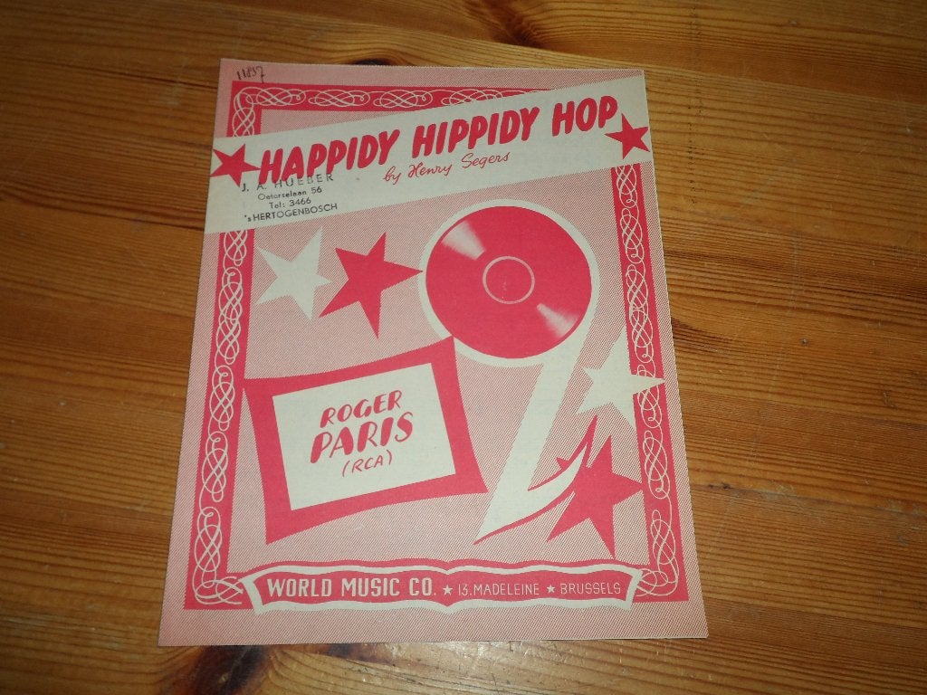 Happidy hippidy hop - henry segers - roger paris, Gebruikt, Gitaar, Ophalen of Verzenden, Artiest of Componist