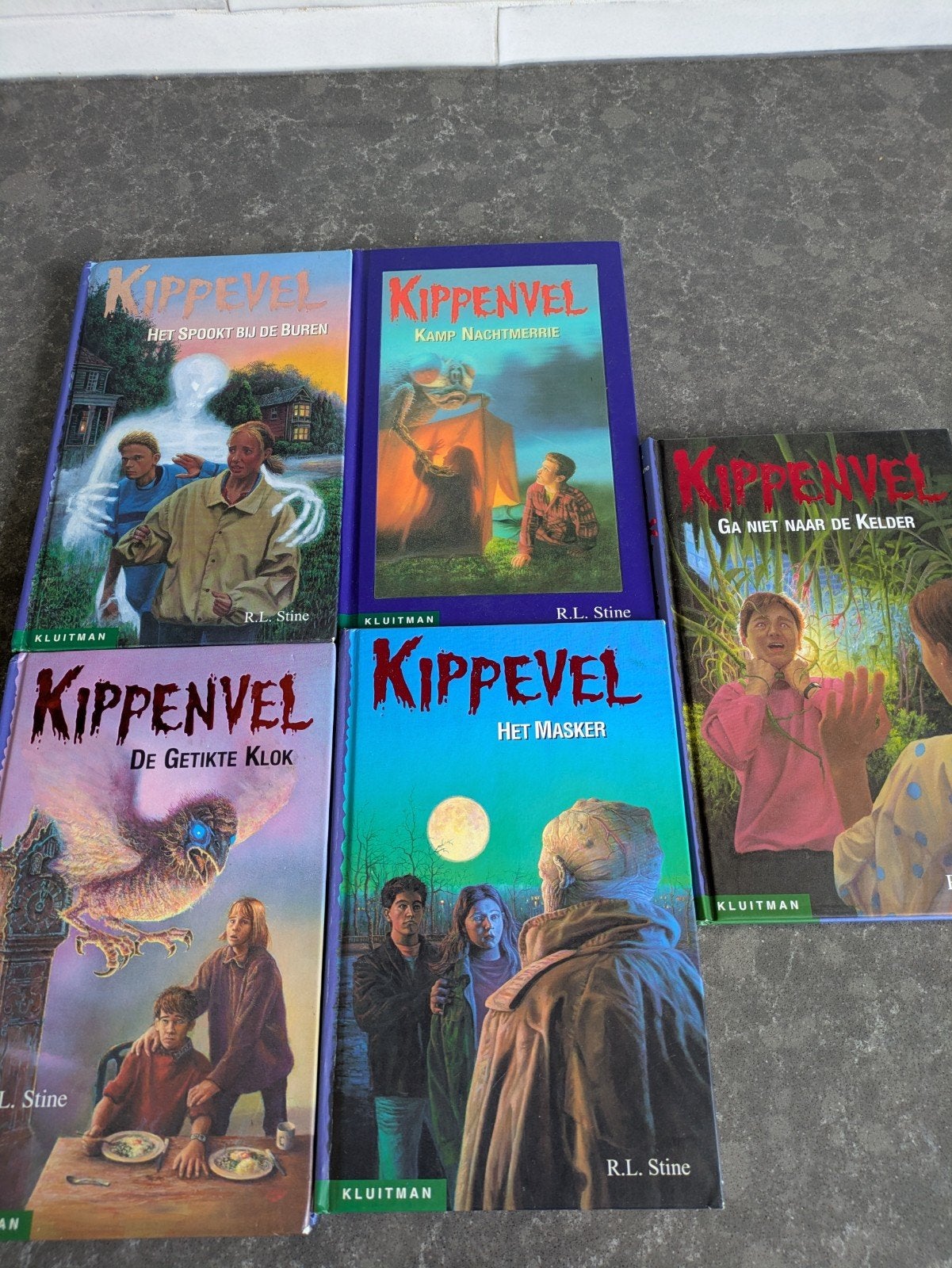 Kippenvel Boeken - R.L. Stine (5 stuks), Ophalen of Verzenden, Zo goed als nieuw, R.L. Stine, Fictie
