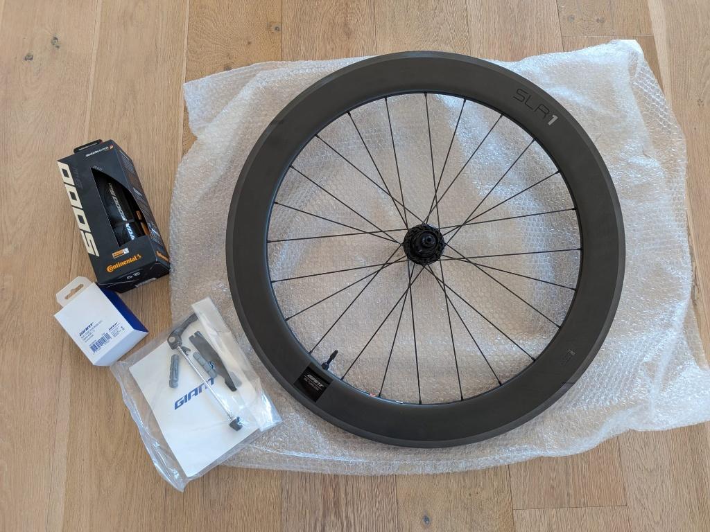 Wiel racefiets GIANT SLR1 nieuw, 28 inch, Carbon, 10 tot 15 versnellingen, Velgrem