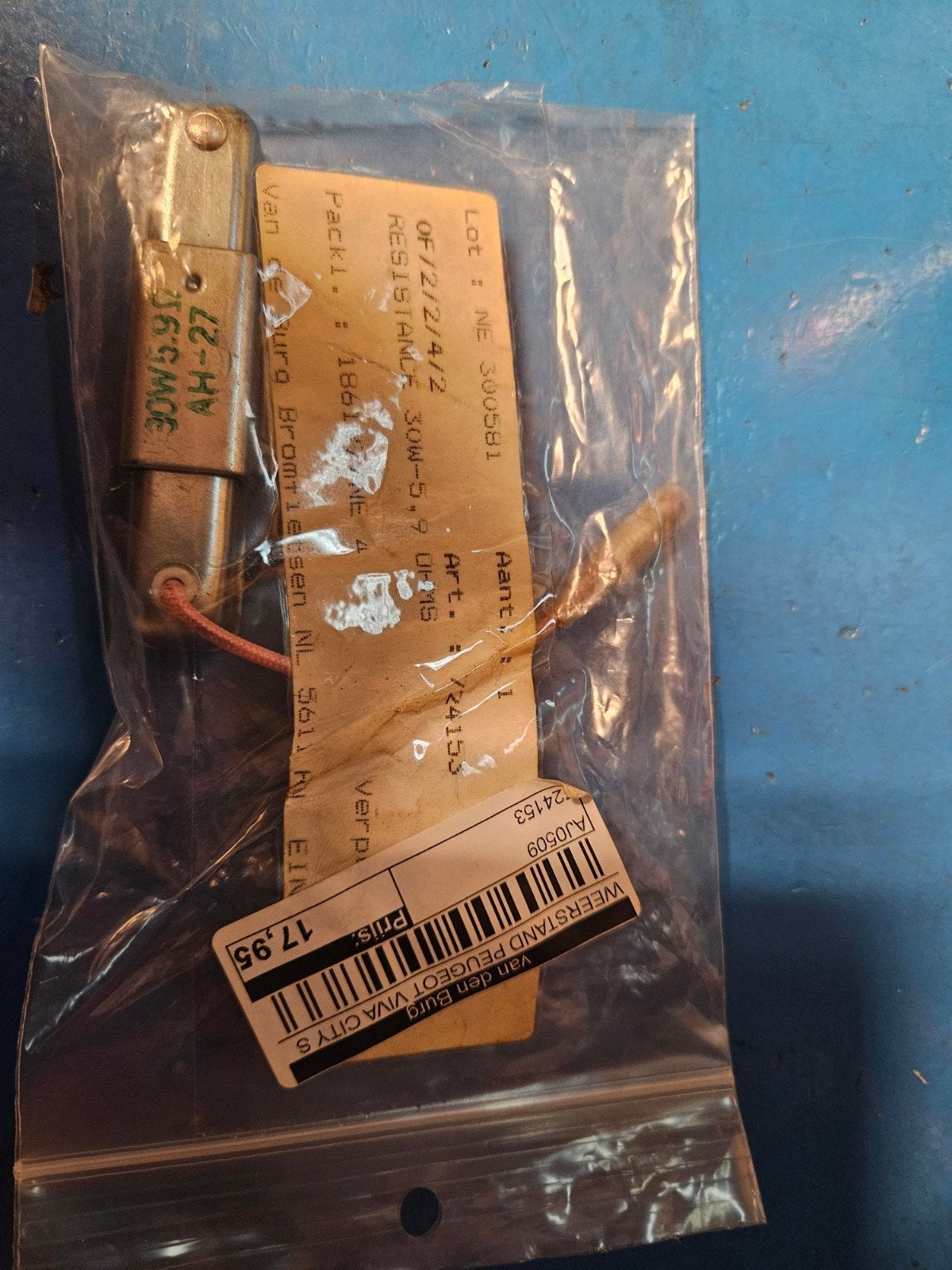 verlichtingsweerstand 30W-5,9 Peugeot Viva City S, Ophalen of Verzenden