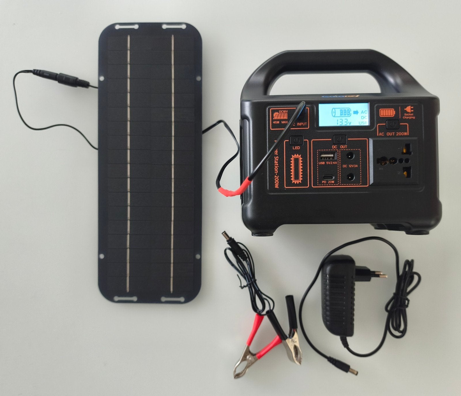 Gaiaray 200W LiFePO4 Powersation + Zonnepaneelset Nieuw!, Ophalen of Verzenden