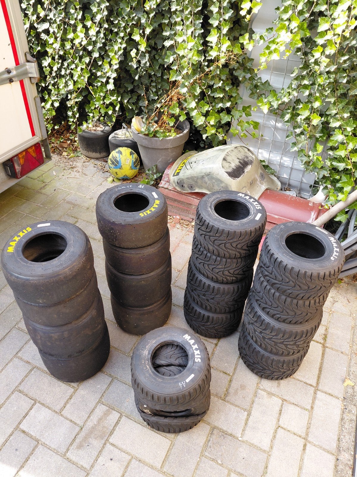 maxxis kartbanden, Ophalen