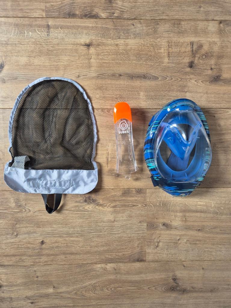 Snorkelmasker Decathlon maat S/M, Ophalen of Verzenden, Zo goed als nieuw, Duikbril of Snorkel