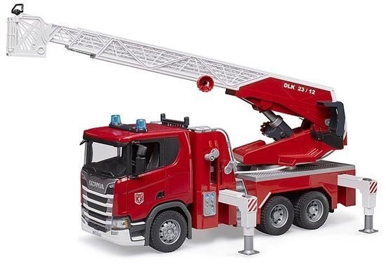Bruder Scania 560R Brandweerauto met waterpomp, Nieuw, Ophalen of Verzenden, X, X