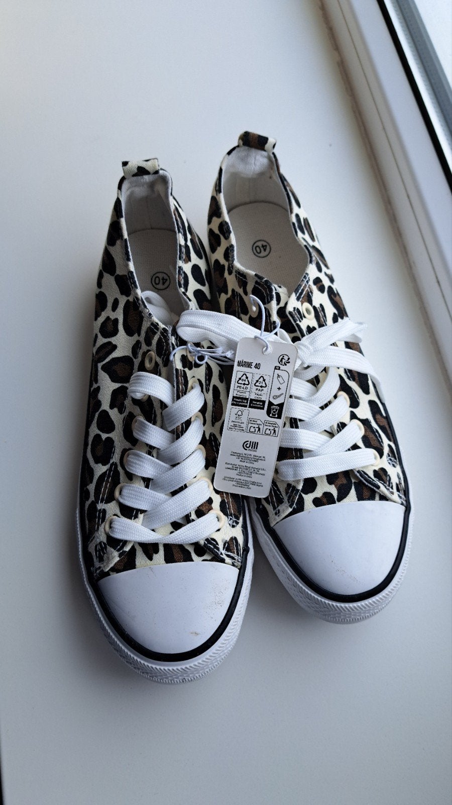 Nieuwe sneakers met luipaardprint, maat 40, Ophalen of Verzenden, Nieuw, Overige kleuren, Sneakers of Gympen