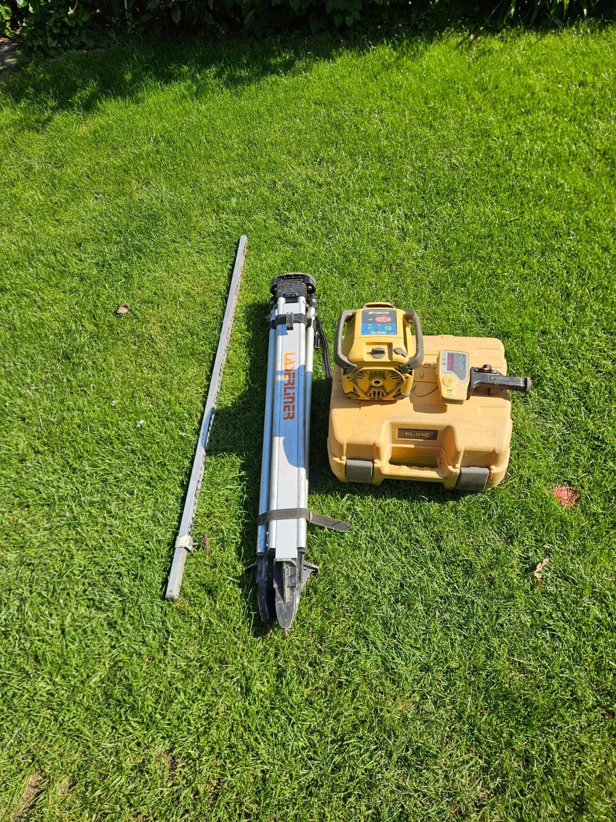 Topcon RL-H4C Rotatielaser met statief en baak, Doe-het-zelf en Verbouw, Meetapparatuur, Ophalen of Verzenden