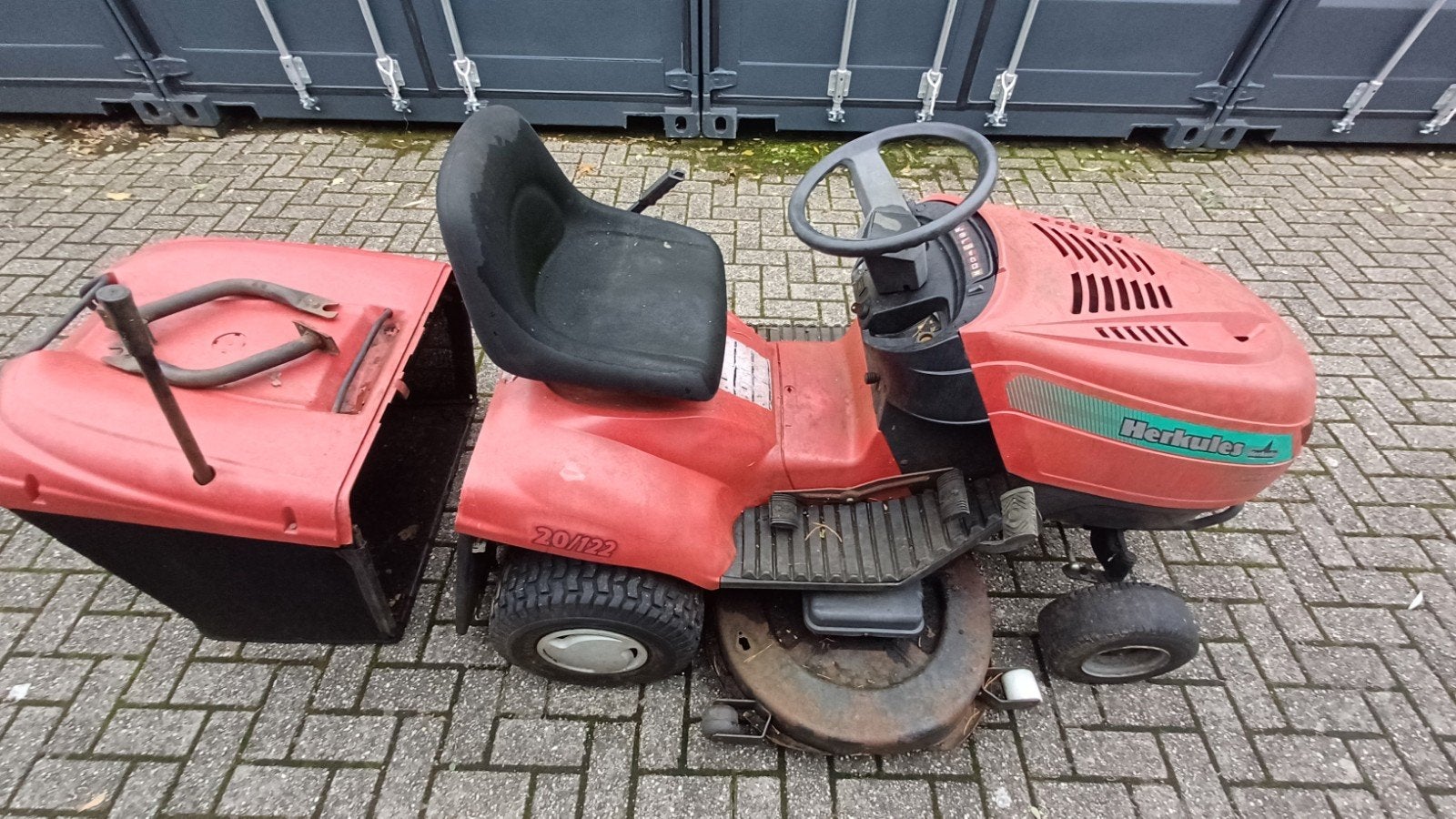 Herkules v2 20/122 Zitmaaier  castel garden, Ophalen of Verzenden, Gebruikt, Herkules, Opvangbak