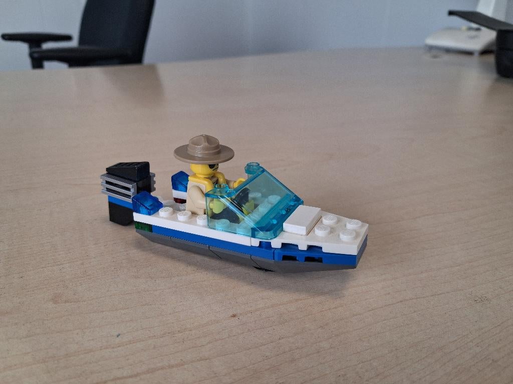 Lego 30017 Politieboot (polybag), City, Lego, Compleet, Ophalen of Verzenden