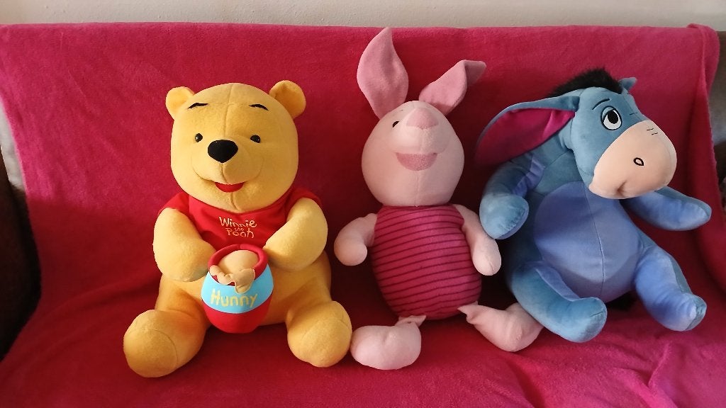 XL POEH BEER & KNORRETJE & IRJOOR 55cm, Ophalen of Verzenden, Winnie de Poeh of vrienden, Zo goed als nieuw, Knuffel