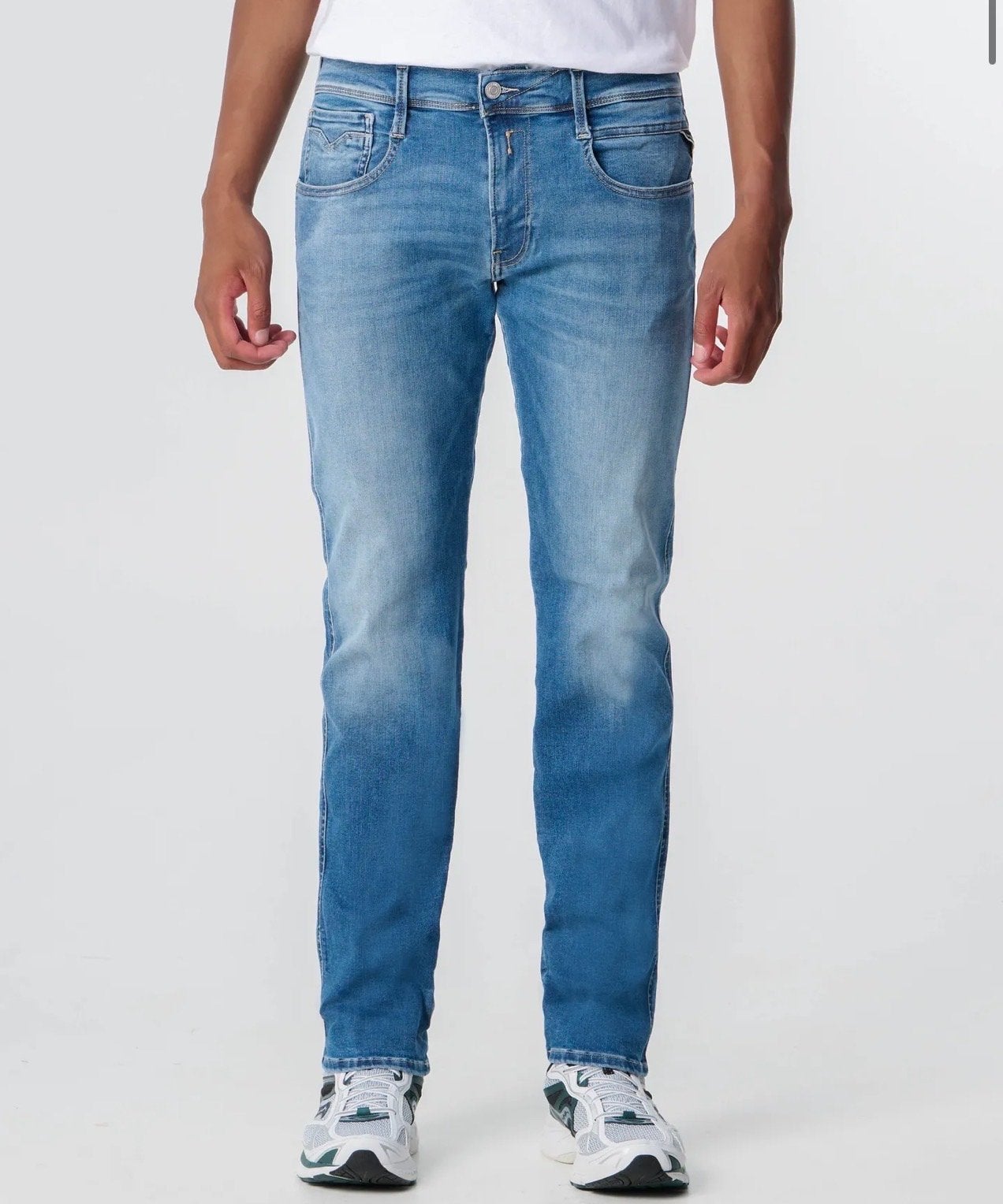 Replay Anbass Hyperflex X-L.I.T.E. Re-Used Jeans W30, Ophalen of Verzenden, Zo goed als nieuw, Blauw, W32 (confectie 46) of kleiner