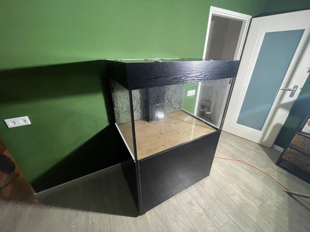 Groot aquarium compleet met kast en toebehoren (100x69x74 cm, Ophalen