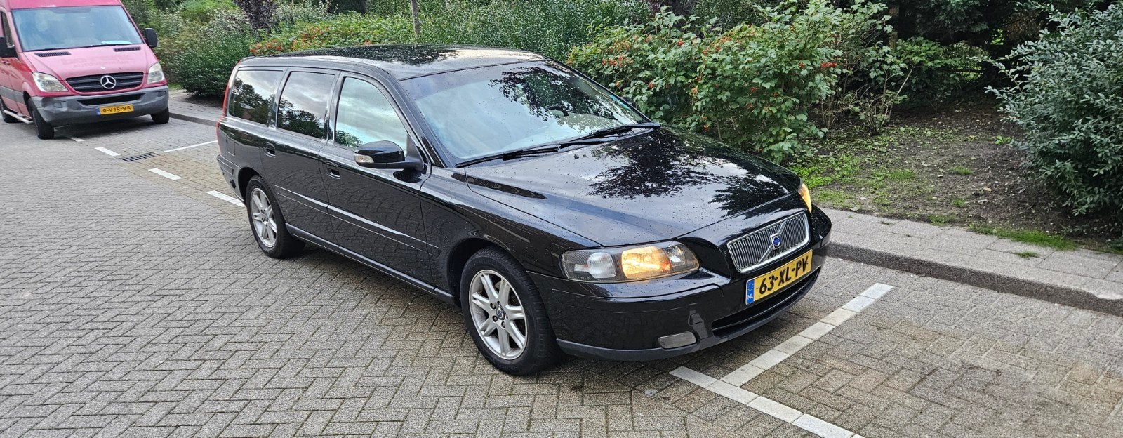 Volvo V70 2.4 140PK 2007 Zwart, Voorwielaandrijving, 1525 kg, 1800 kg, Zwart
