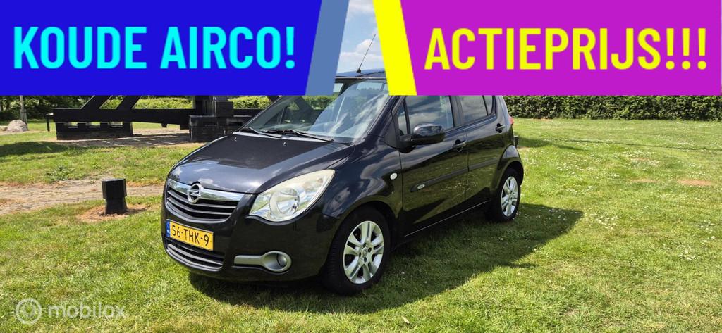 ZWARTE Opel Agila 1.0 Edition Dealer Onderhouden 165092 KM, Auto's, Opel, Euro 5, Stof, Gebruikt, Origineel Nederlands