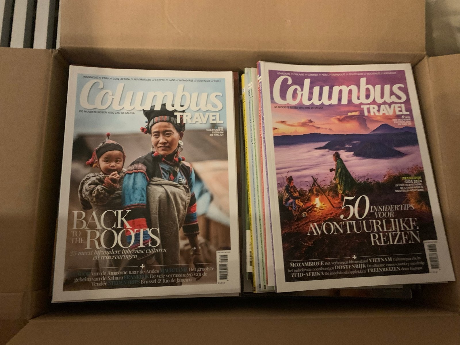 Columbus Travel Tijdschriften +/- 100 stuks (ook los t/koop), Ophalen, Gelezen, Overige typen