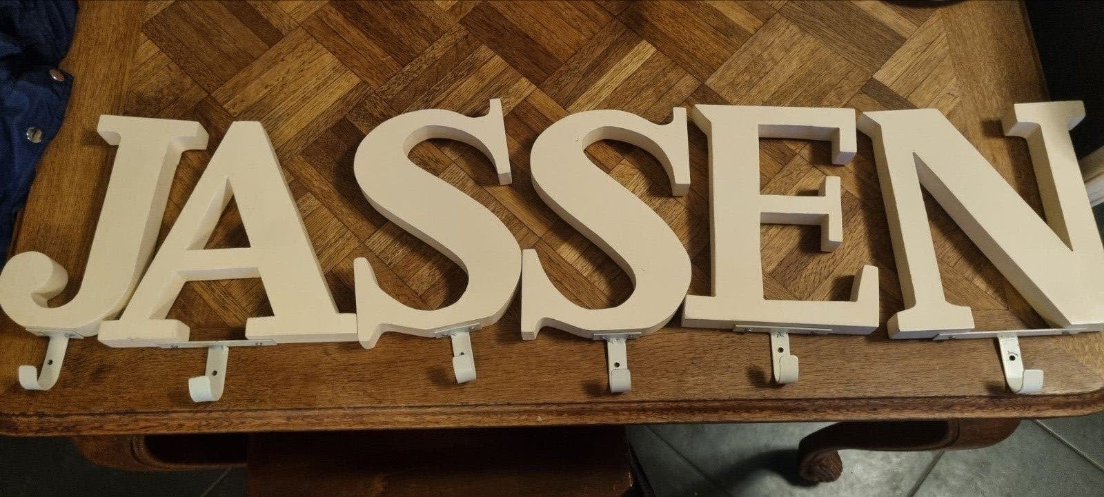 riviera maison letters kapstok 10 e.st., Huis en Inrichting, Woonaccessoires | Kapstokken, Wandkapstok, Ophalen of Verzenden, Zo goed als nieuw