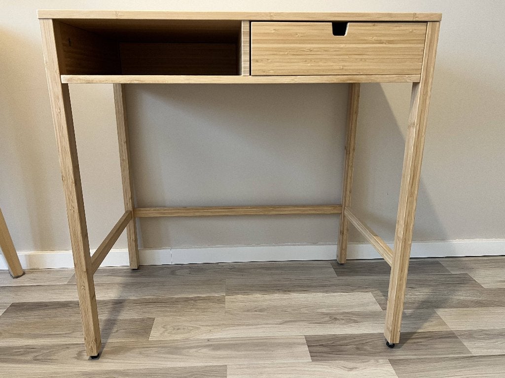 Ikea NORDKISA Toilettafel 76x47 cm, Huis en Inrichting, Bureaus, Ophalen, Overige typen, Scandinavisch, Hout