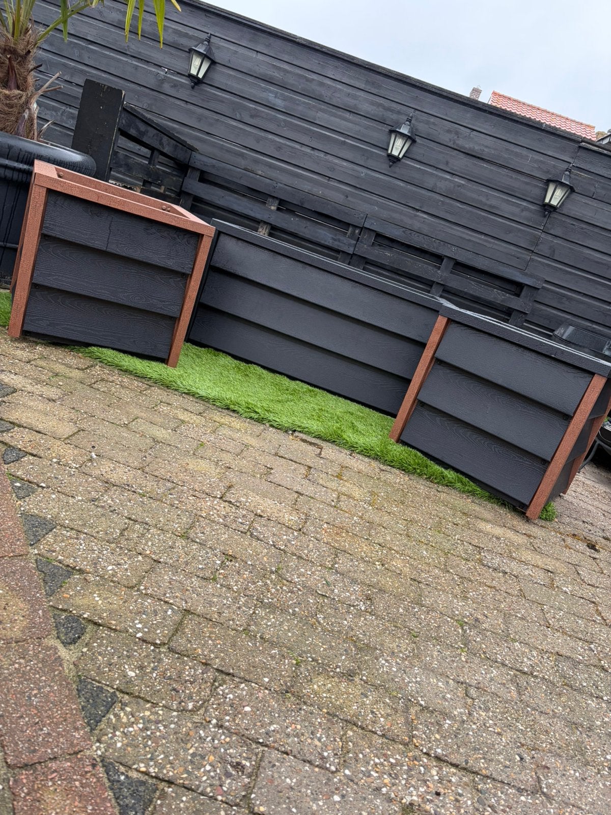 Stalen plantenbakken, Tuin en Terras, Ophalen, Vierkant, Nieuw, Metaal