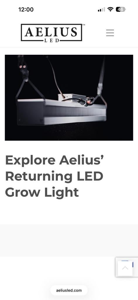 Aelius 300 grow groei led 300w met dim, Ophalen, Inclusief controller, Zo goed als nieuw, Verlichting of Verwarming