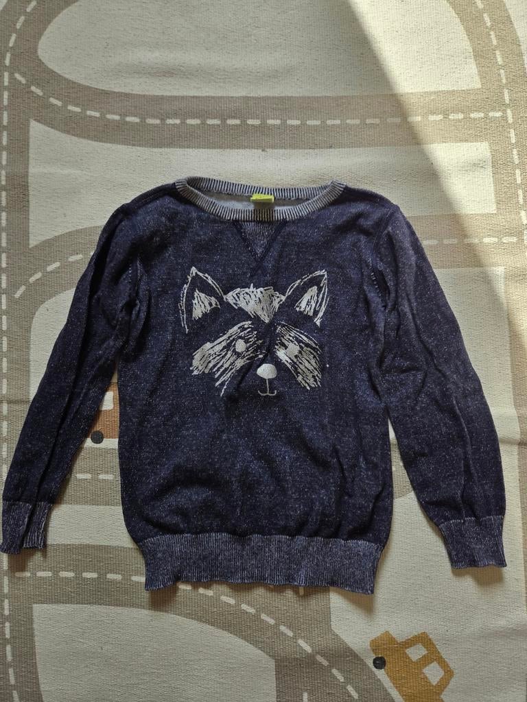 Blauwe dunne trui met zilver vosje Kiki & Koko maat 116
In g, Kinderen en Baby's, Kinderkleding | Maat 116, Gebruikt, Trui of Vest