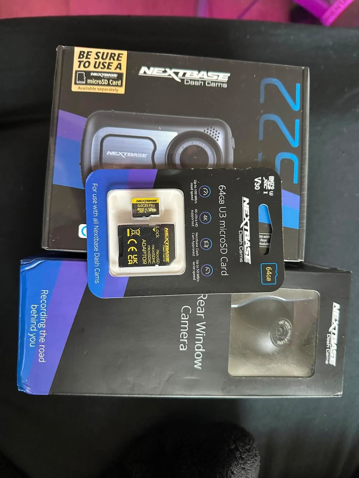 Nextbase 522GW Dashcam met achteruitrijcamera en 64GB kaart, Auto diversen, Ophalen, Nieuw