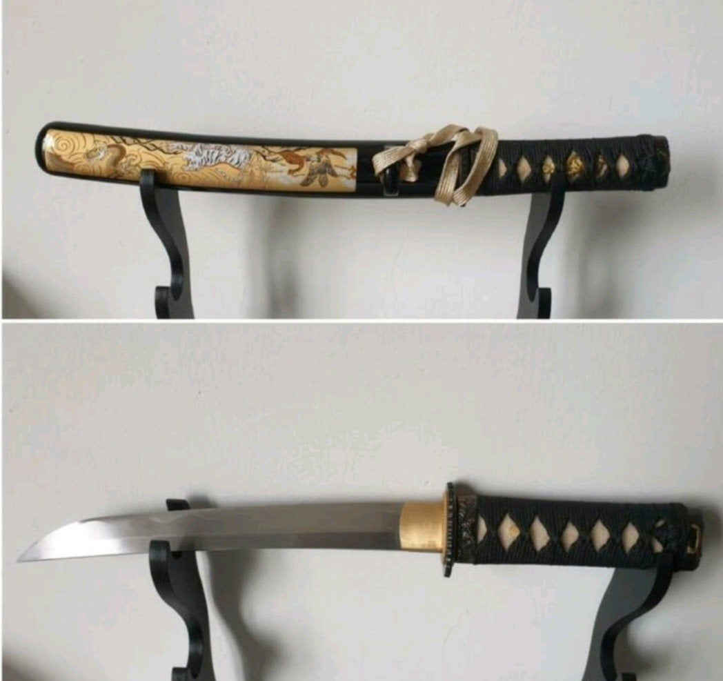 Scherp katana zwaard, samurai zwaarden, sabel, mes, dolk

Sc, Ophalen of Verzenden, Overige soorten, Azië, Zwaard of Sabel