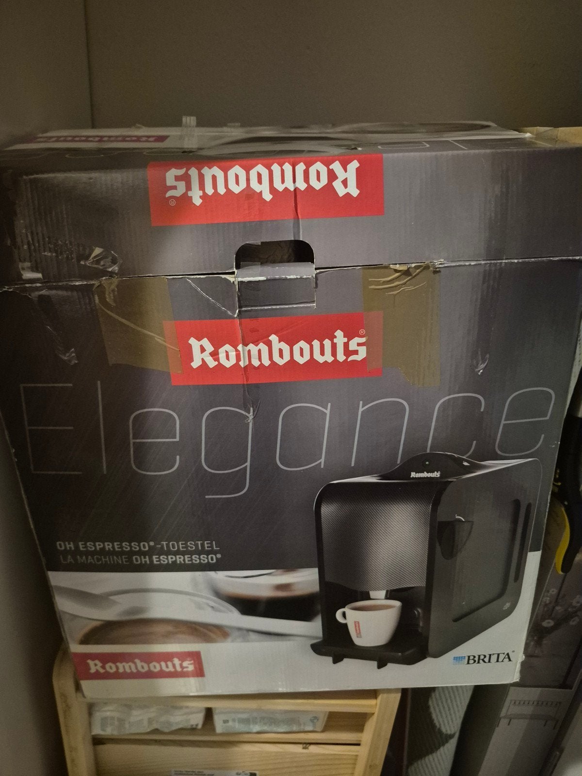 Rombouts Elegance OH Espresso-toestel - Nieuw in doos, Ophalen, Nieuw, Espresso apparaat, Koffiepads en cups