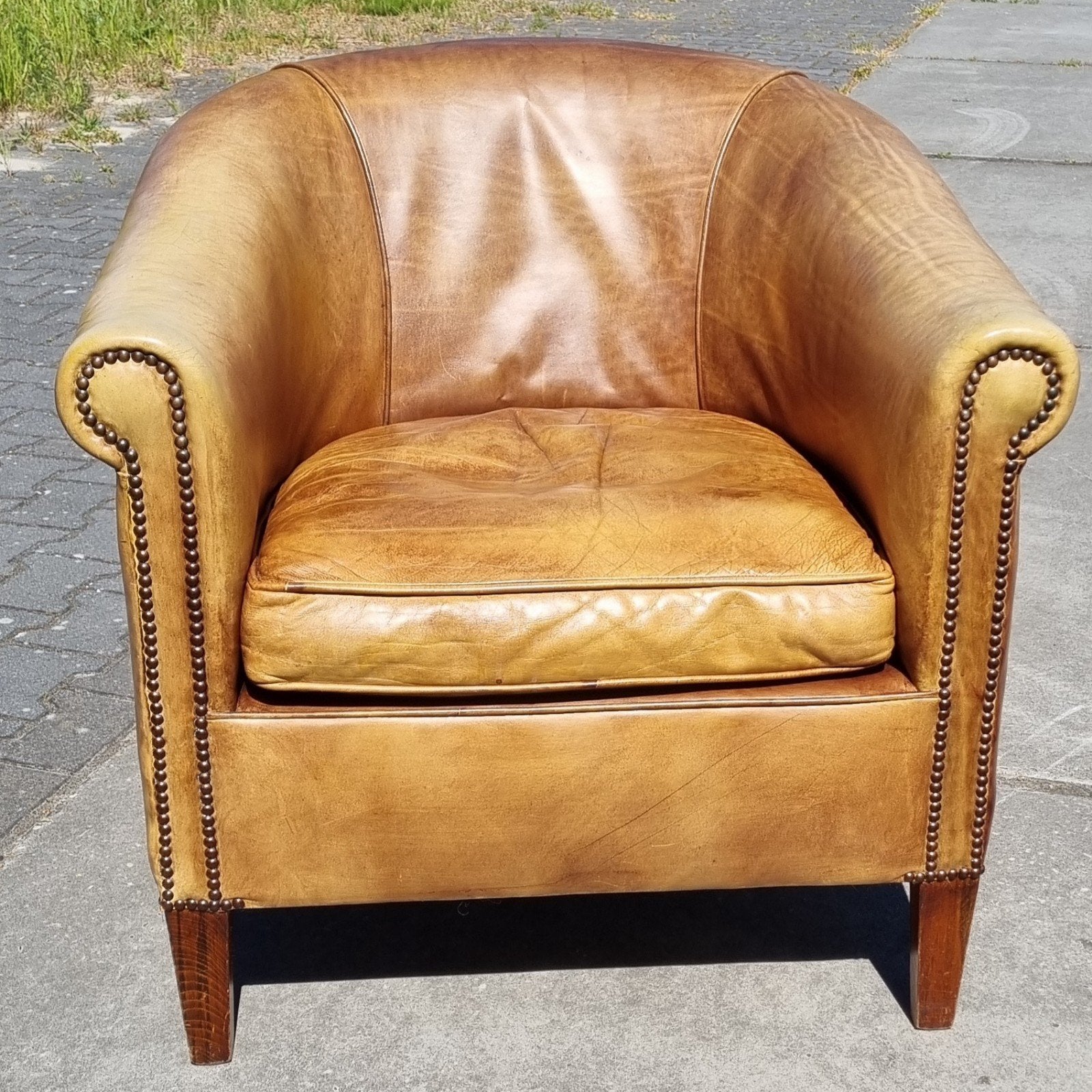 Chique Chesterfield club chair + BEZORGING GRATIS, Huis en Inrichting, Gebruikt, ., Ophalen of Verzenden, .