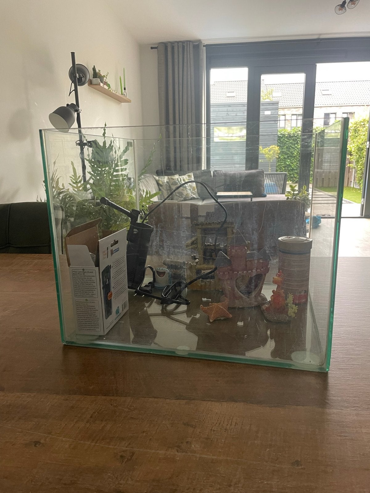 Leuk aquarium/vissenkom, Ophalen, Inclusief toebehoren, Gebruikt, Leeg aquarium