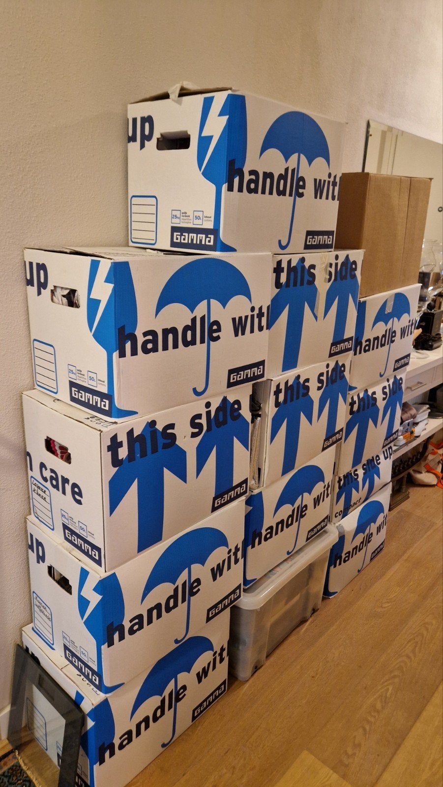 verhuisdozen, Doe-het-zelf en Verbouw, Kratten en Dozen, Ophalen, Doos, 50 tot 75 cm, Zo goed als nieuw