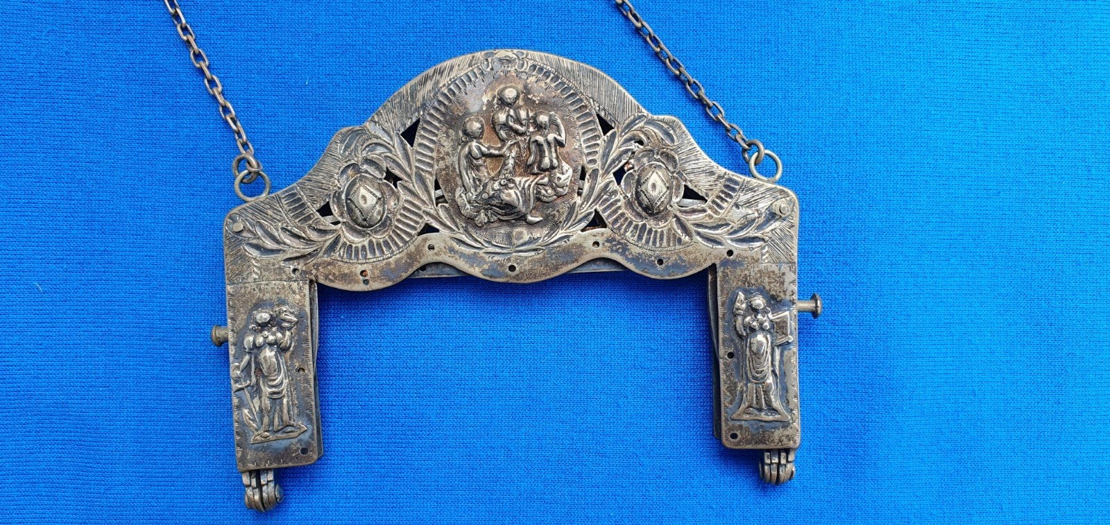 Zilveren 19e eeuwse TASBEUGEL, Ophalen of Verzenden, Zilver