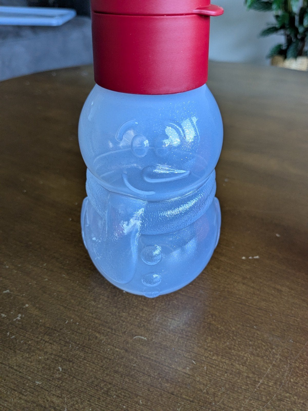 Tupperware Sneeuwpop en Kerstman Drinkflessen, Gebruikt, Ophalen of Verzenden, BPA-vrij, Drinkfles
