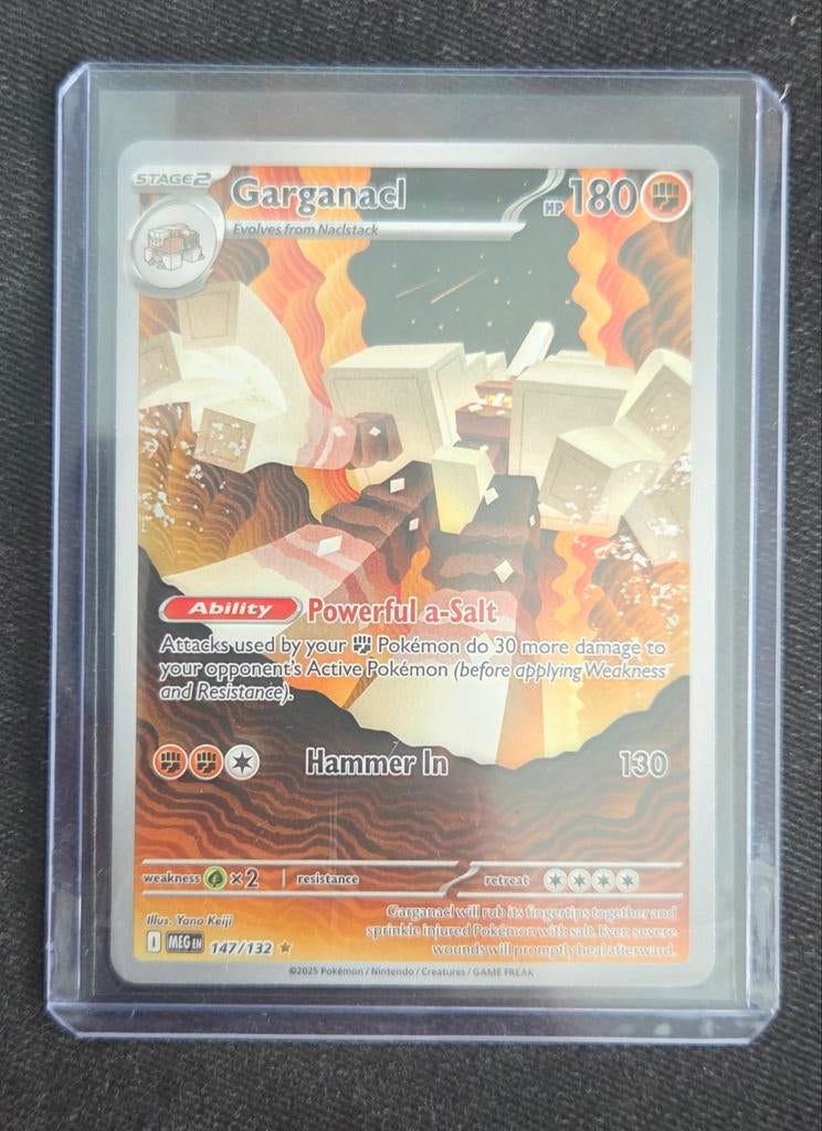 Garganacl 147/132 - Zeldzame Pokémonkaart, Ophalen of Verzenden, Zo goed als nieuw, Losse kaart