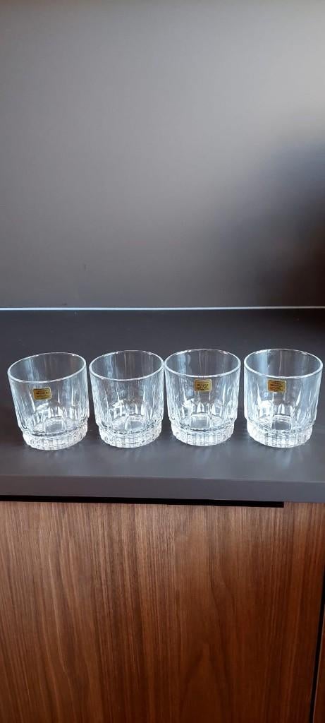 4 Nieuwe Vintage Arcoroc whisky water sap drink glazen glas, Glas of Glazen, Eu, Eu, Nieuw