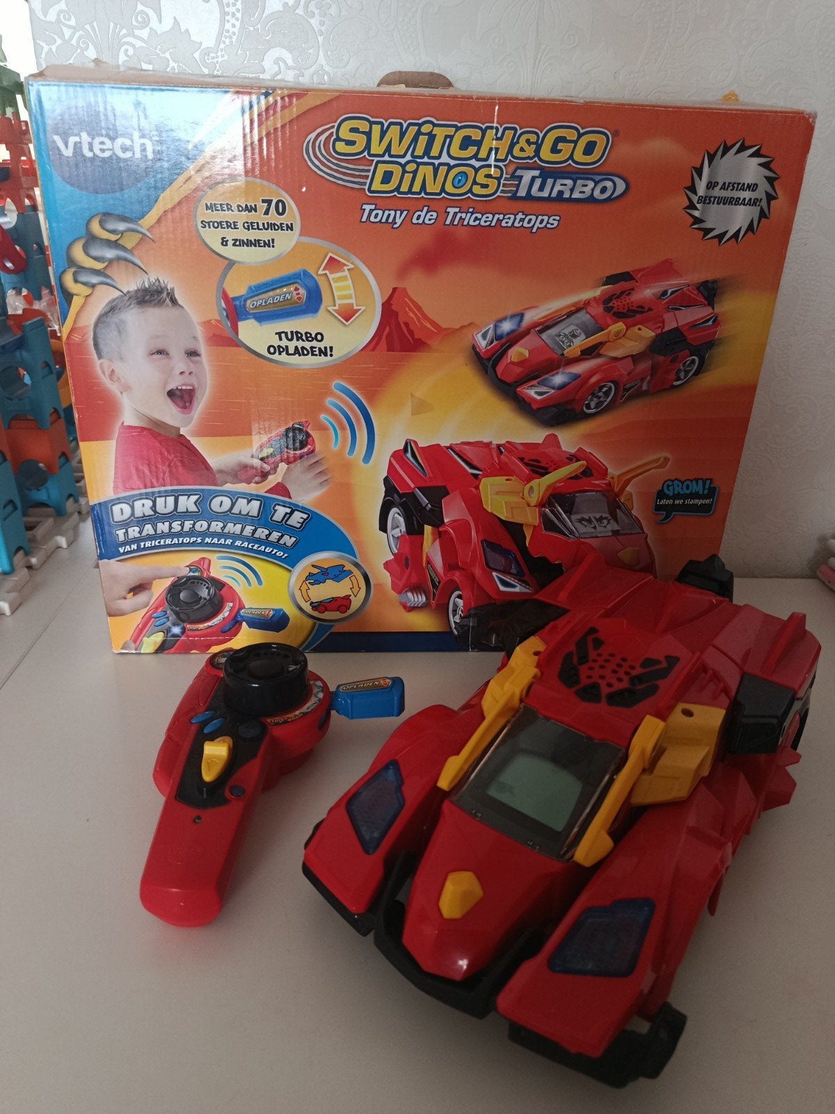 VTech Switch & Go Dinos Turbo Tony de Triceratops, Ophalen of Verzenden