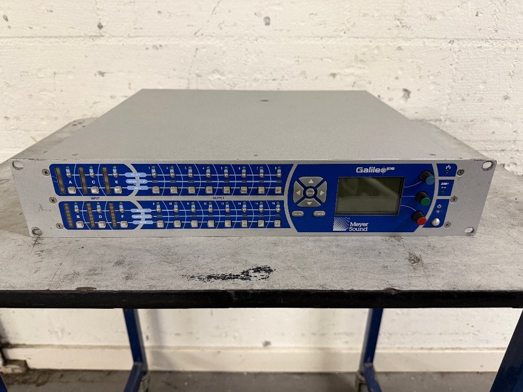 Meyer Sound Galileo 616, Ophalen, Gebruikt
